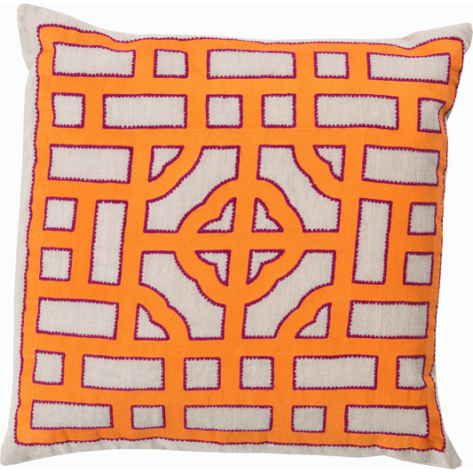 Chinese Gate Pillow - 33745 by Surya. Made from unique in a modern style.