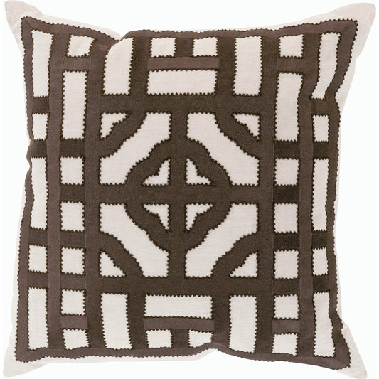 Chinese Gate Pillow - 33745 by Surya. Made from unique in a modern style.
