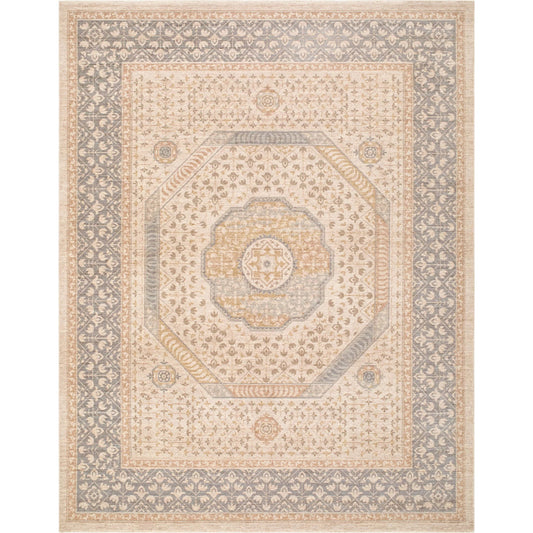 000 SI-2633097,SI-2633098,SI-2633099,SI-2633100,SI-2633101 | Primary Silo | Ladik LDK-2311 Rug by Livabliss in medium gray, denim, off-white, ivory, brown. Made from polyester in a unique style.