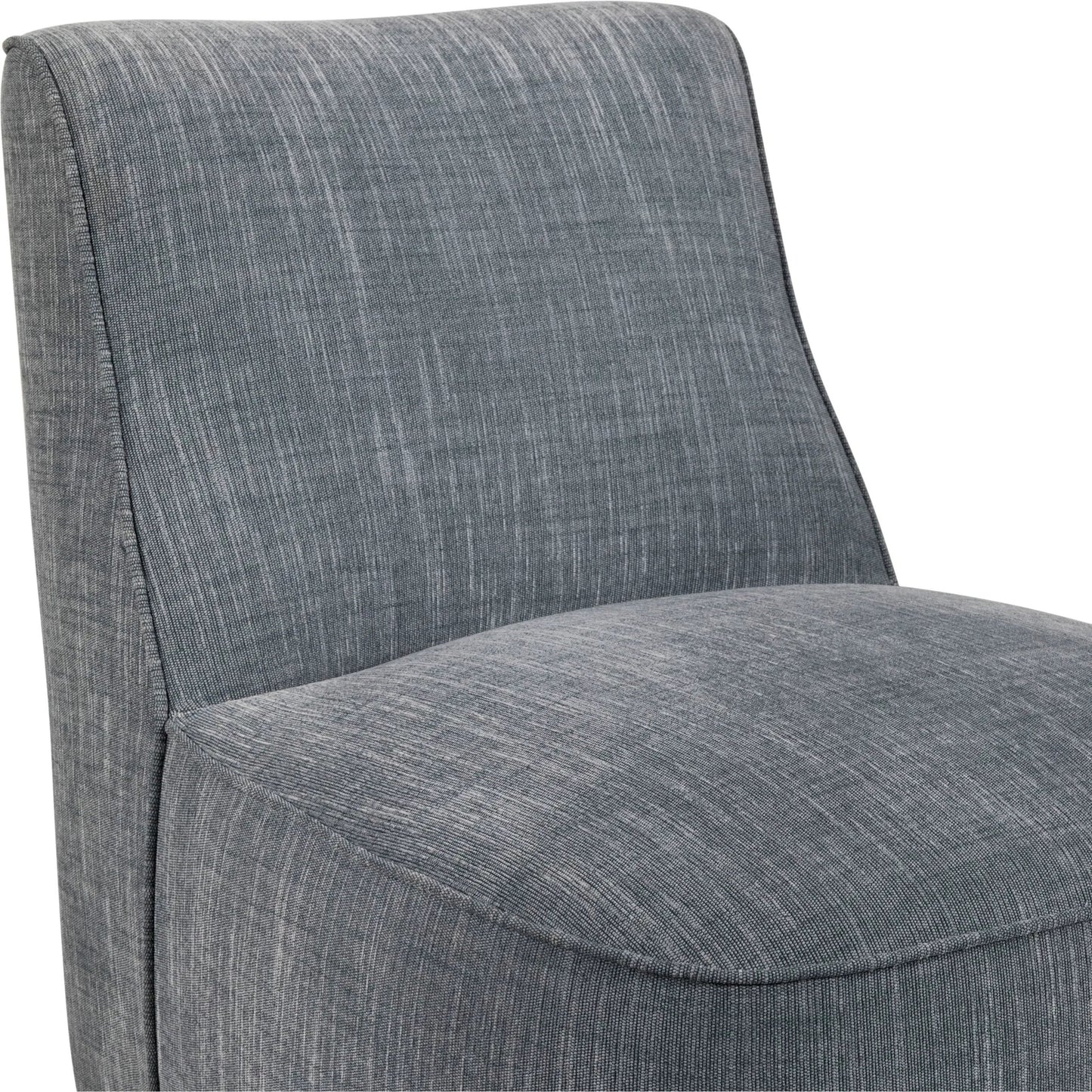 002 SI-2165807 | Closeup | Adalei Accent Chair by Surya in base: black and painted. Made from polyester, linen, poplar, plywood, rubber wood, polyurethane foam, dacron in a modern style.