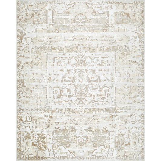Lille Rug - 516366 by Surya in ivory, sandstone, taupe, cream. Made from face: 100% viscose, warp: 100% cotton in a unique style.
