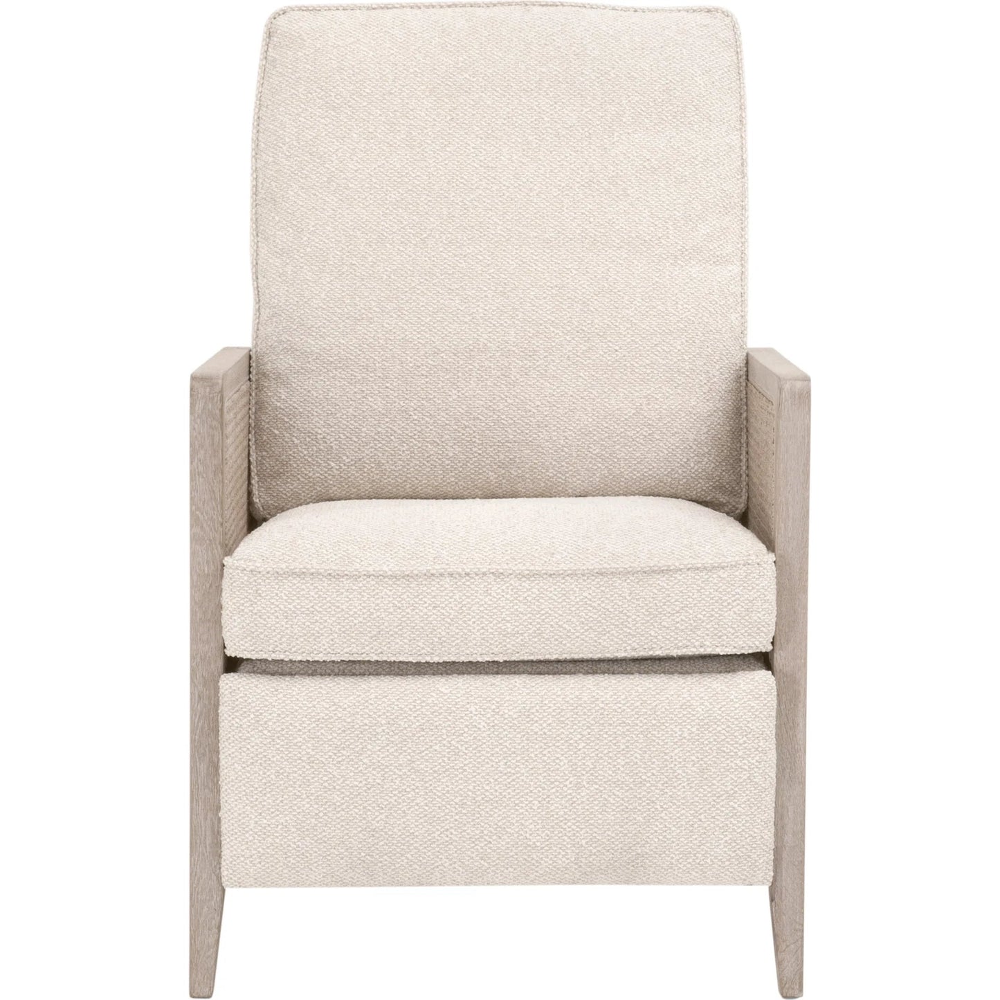 003 SI-2374649 | Additional Silo | Leone Recliner by Essentials For Living in livesmart gellar, linen, natural gray oak, cane. Made from solid oak wood, rattan in a transitional style.