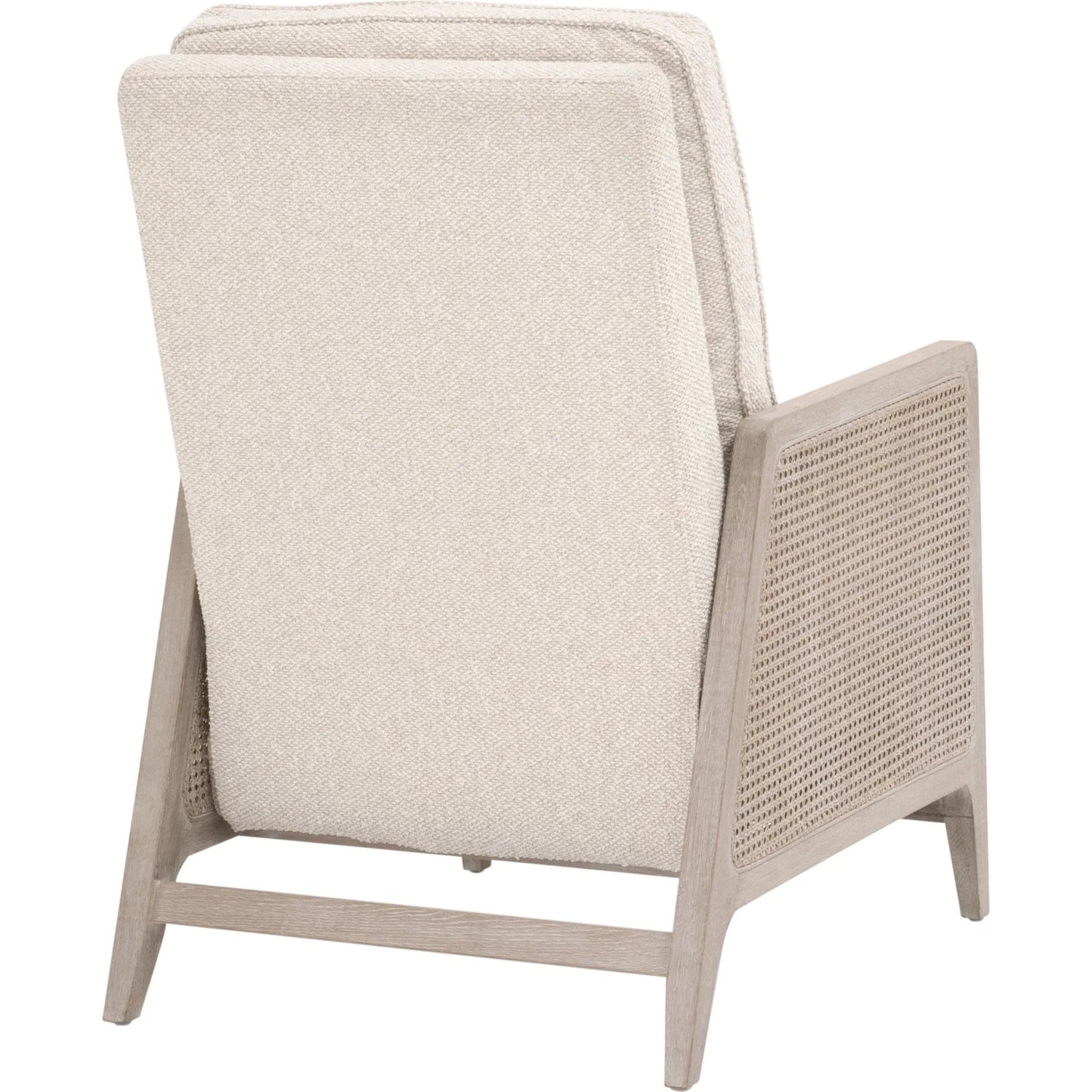 009 SI-2374649 | Additional Silo | Leone Recliner by Essentials For Living in livesmart gellar, linen, natural gray oak, cane. Made from solid oak wood, rattan in a transitional style.
