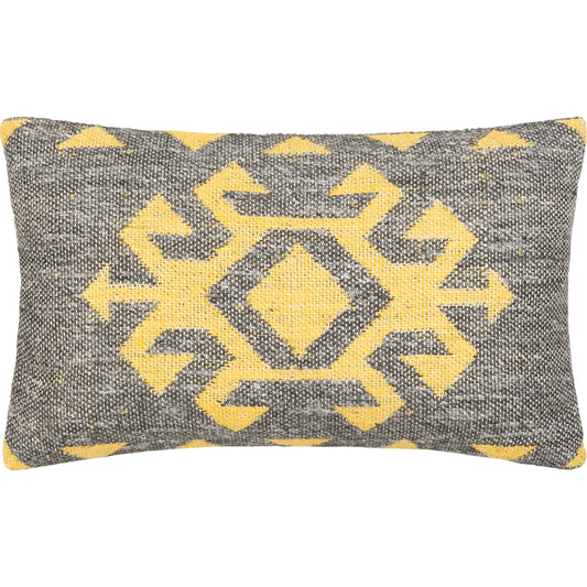 Lewis Pillow - 17991 by Surya in black, orange. Made from 80% viscose, 20% modal, 100% cotton in a eclectic & global style.