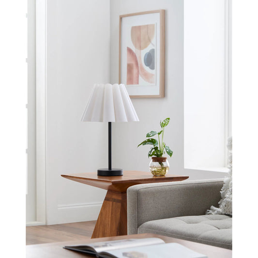 Leynar Accent Table Lamp 575346 by Livabliss. Made from iron, linen, polystyrene in a modern style.