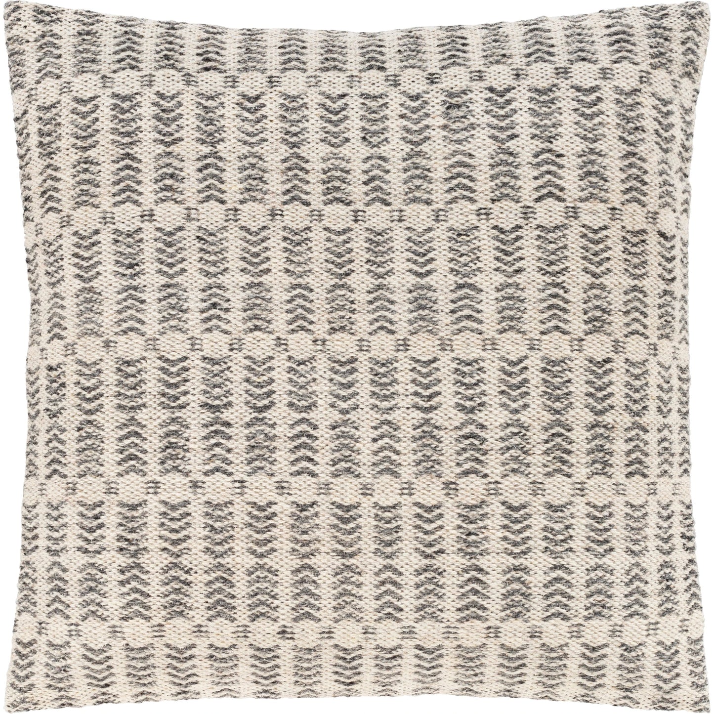 001 S-348228,S-348229 | Additional Silo | Leif Pillow - 10595 by Livabliss in charcoal, white. Made from 80% wool, 20% cotton, 100% cotton in a modern style.