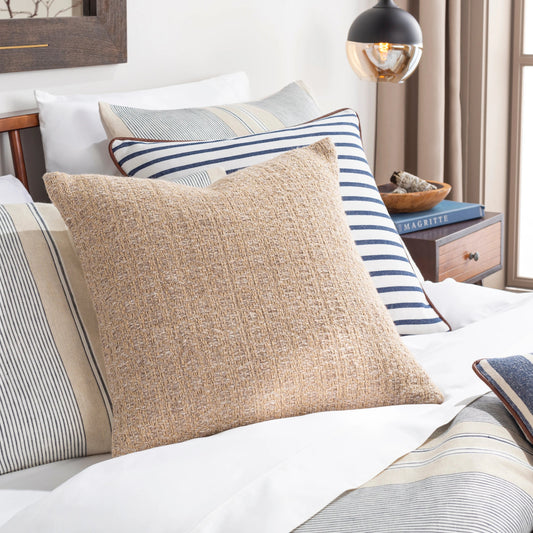 Leif Pillow - 31569 by Livabliss. Made from 80% wool, 20% cotton, 100% cotton in a modern style.