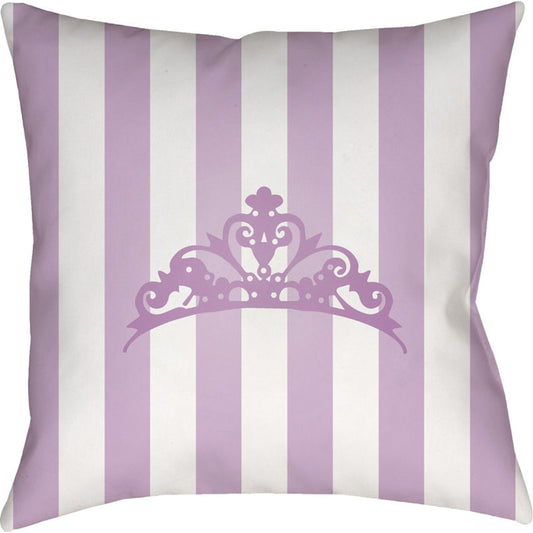 Crown Pillow - 18002 by Livabliss. Made from front: 100% polyester, back: 100% polyester in a modern style.