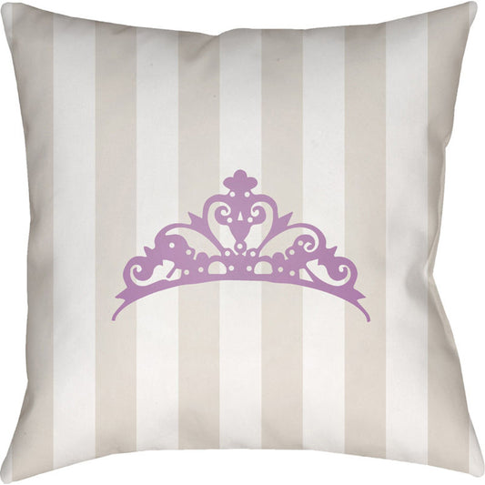 Crown Pillow - 18002 by Livabliss. Made from front: 100% polyester, back: 100% polyester in a modern style.