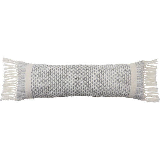 Liri LIR06 Pillow by Jaipur Living in slate, ivory. Made from 100% polyester in a modern style.