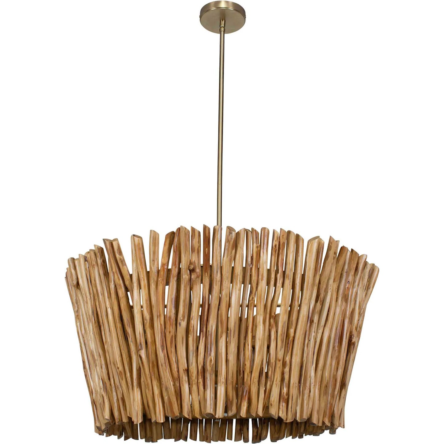 003 SI-2386635 | Additional Silo | Rhea 4 Light Branch Chandelier by Uttermost in brass. Made from iron, wood in a unique style.