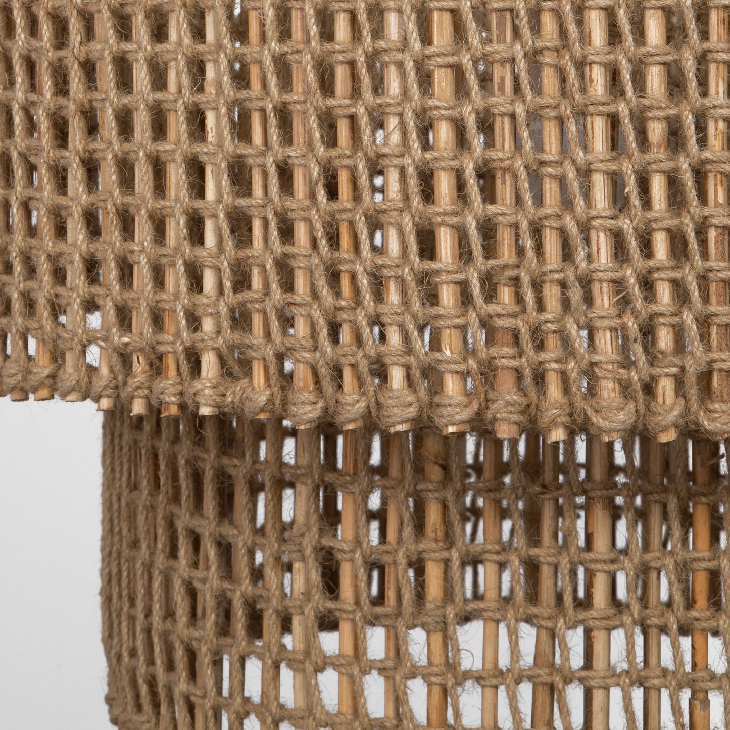 004 SI-2108099 | Additional Silo | Biswas Woven Jute 1 Light Pendant by Uttermost in brass. Made from iron, jute in a coastal style.