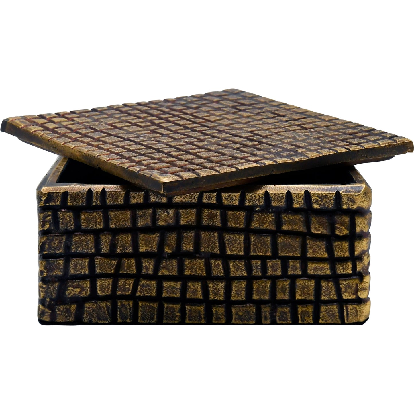 001 SI-2252774 | Additional Silo | Lizzo Aluminum Box by Worlds Away in brass. Made from unique in a unique style.
