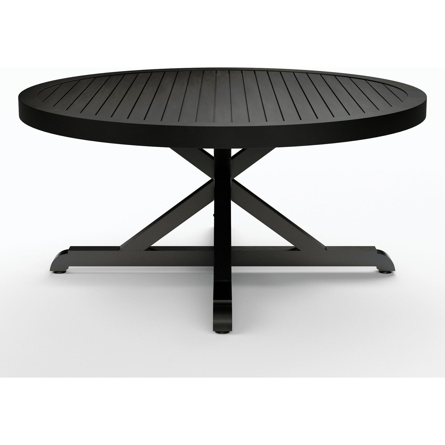 002 SI-2166913 | Additional Silo | Monterey Outdoor 60" Dining Table by Sunset West in copper. Made from aluminum in a modern style.