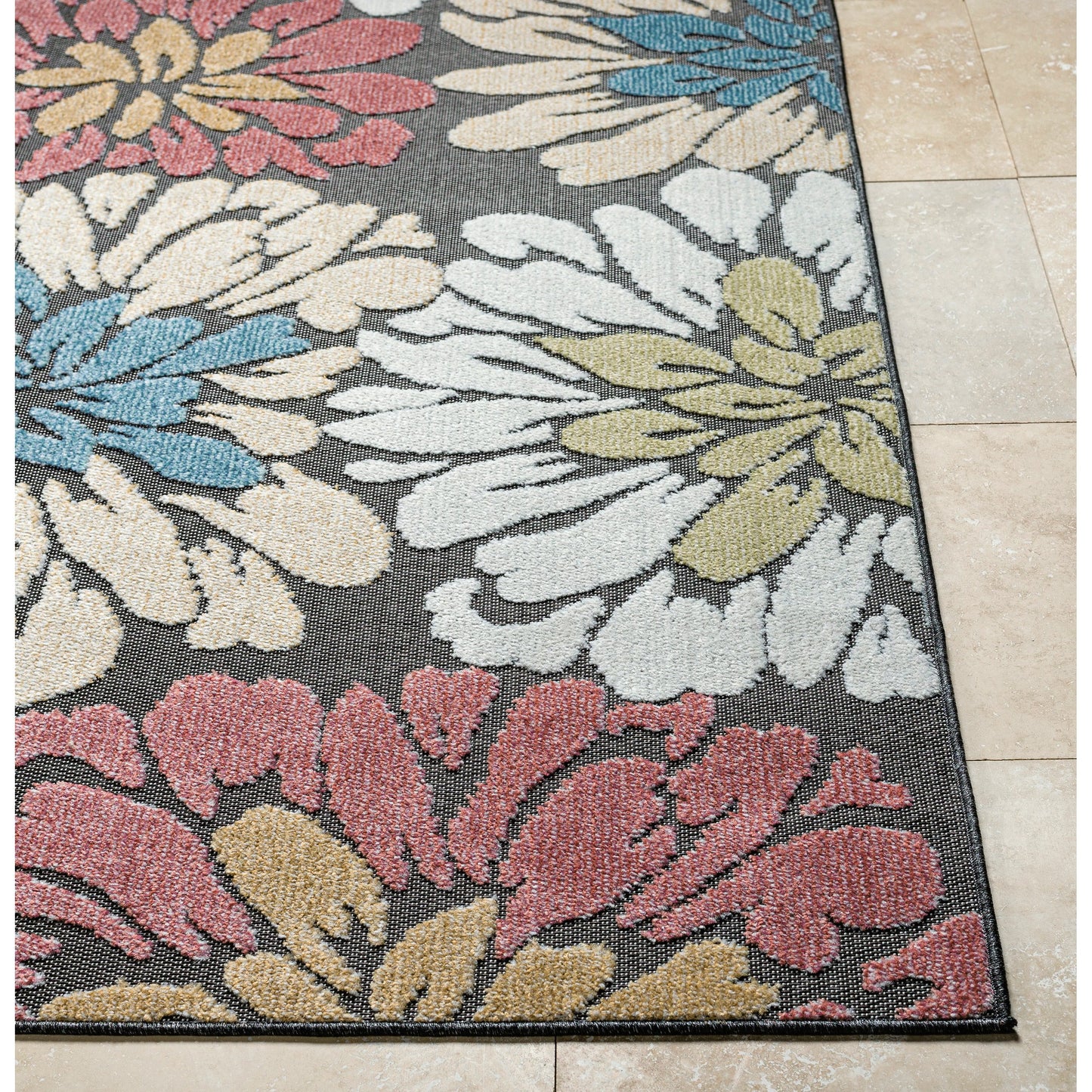 009 SI-2054013,SI-2054014,SI-2054015,SI-2054016 | Closeup | Lakeside Rug - 500174 by Livabliss. Made from face: 100% polypropylene, warp: 100% polypropylene in a unique style.