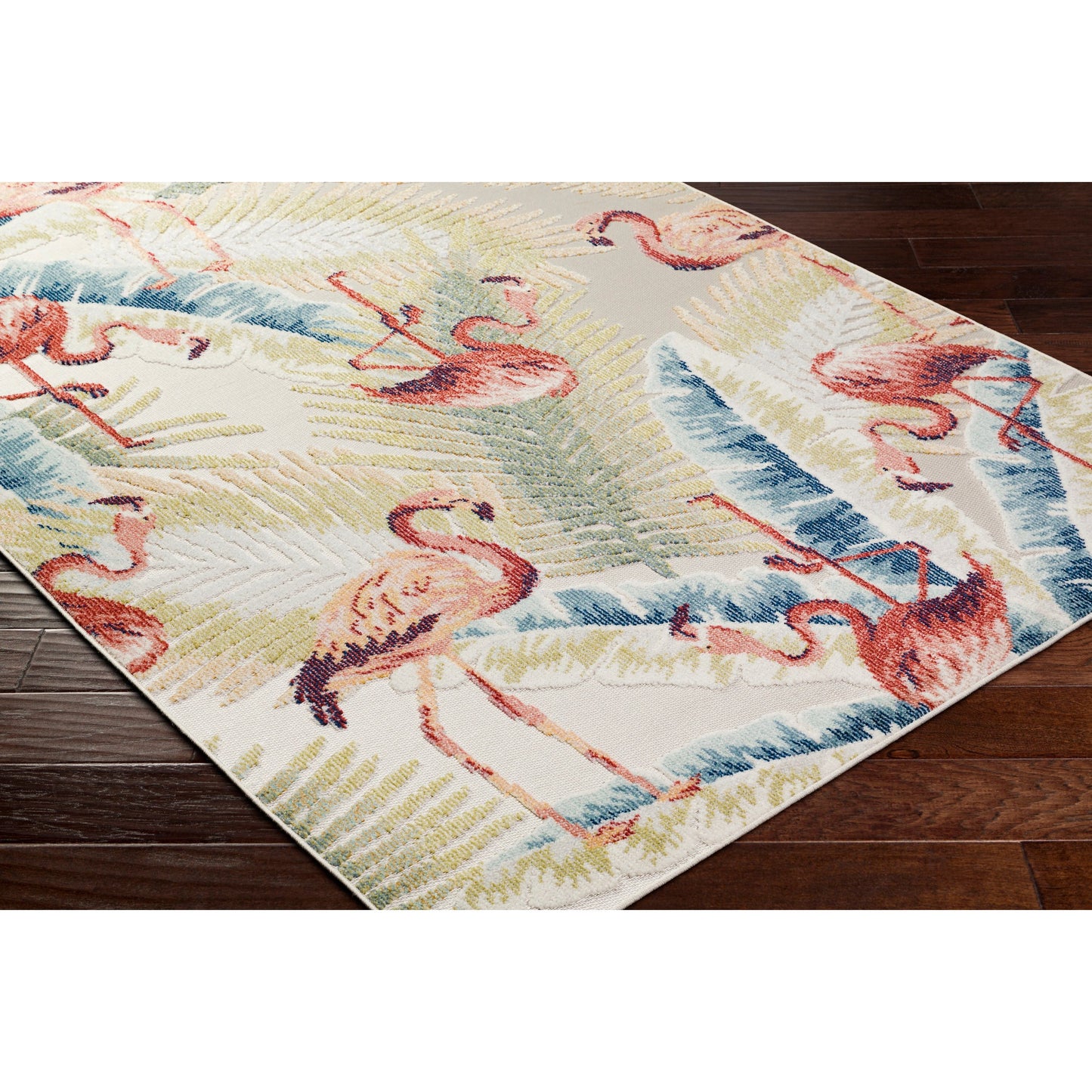 002 SI-2054017,SI-2054018,SI-2054019,SI-2054020 | Closeup | Lakeside Rug - 500193 by Livabliss in light slate, cream, olive, blue, rust, dark brown. Made from face: 100% polypropylene, warp: 100% polypropylene in a unique style.