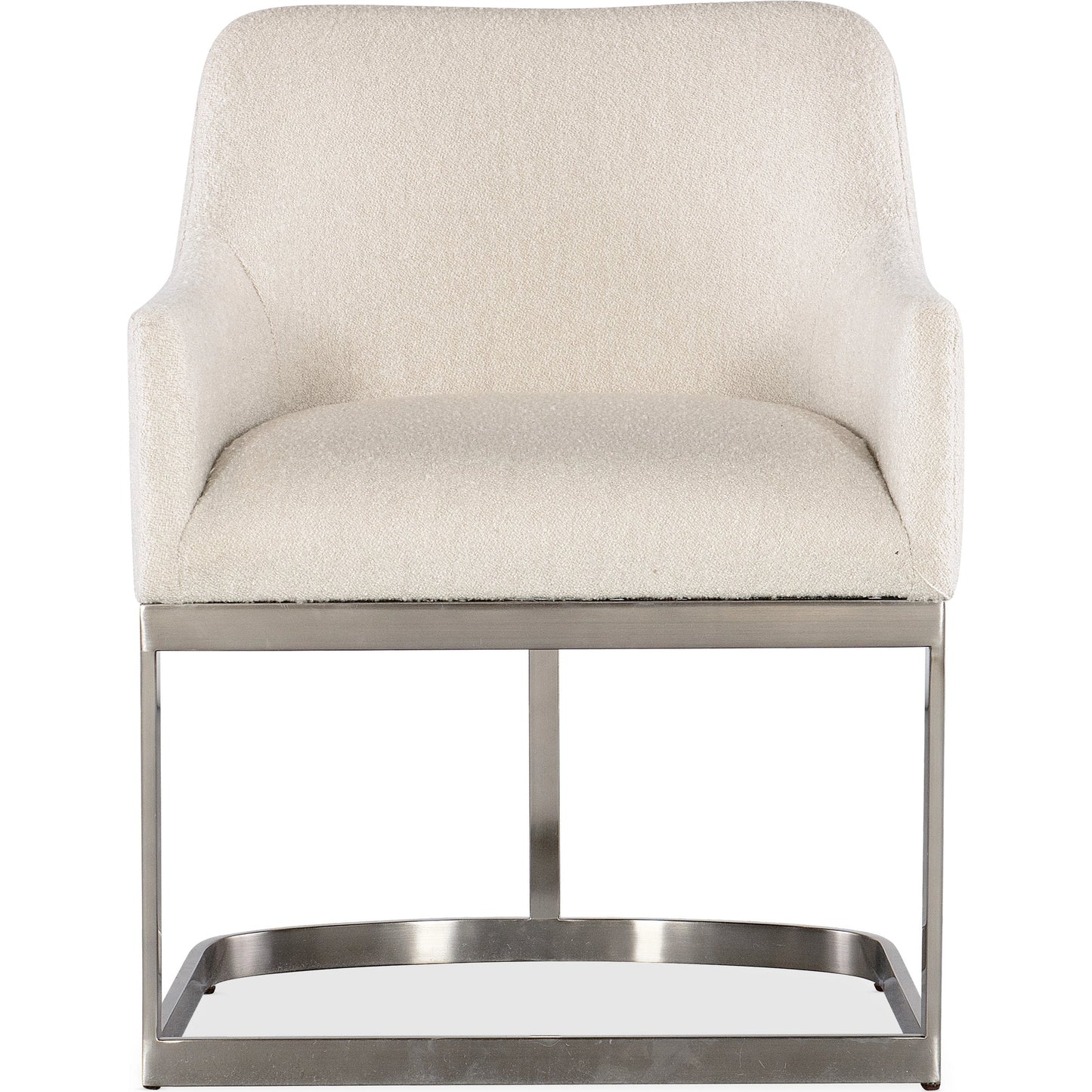 003 SI-2133632 | Additional Silo | Modern Mood Upholstered Arm Chair by Hooker Furniture in inverness natural and silver. Made from 83% polyester, 17% acrylic, metal in a modern style.