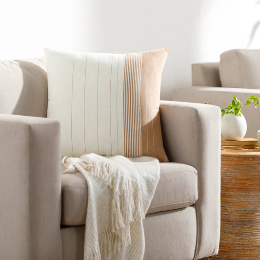 Lakshmi Pillow - 481809 by Livabliss. Made from front: 100% cotton, back: 100% cotton in a modern style.