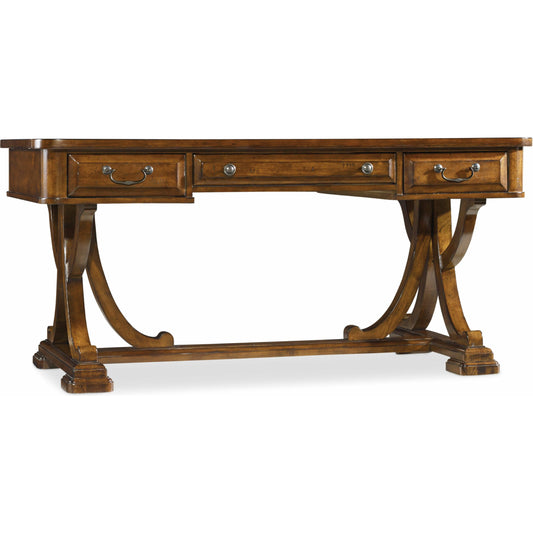 Tynecastle Writing Desk by Hooker Furniture in chestnut. Made from alder veneers in a traditional style.
