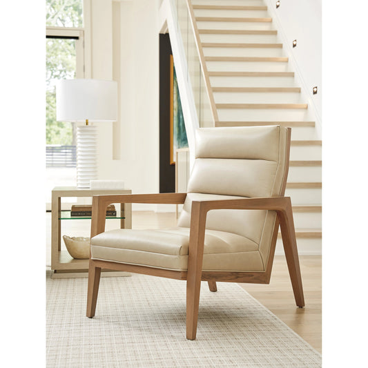 Hayley Leather Chair by Tommy Bahama Home in leather. Made from unique in a transitional style.