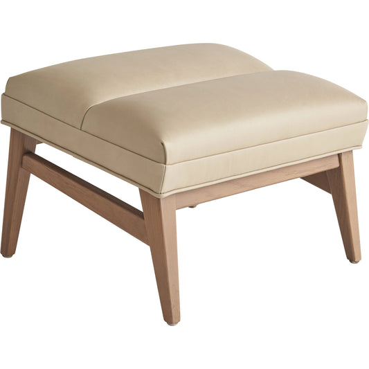 001 SI-2136925 | Primary Silo | Hayley Leather Ottoman by Tommy Bahama Home in leather. Made from unique in a modern style.