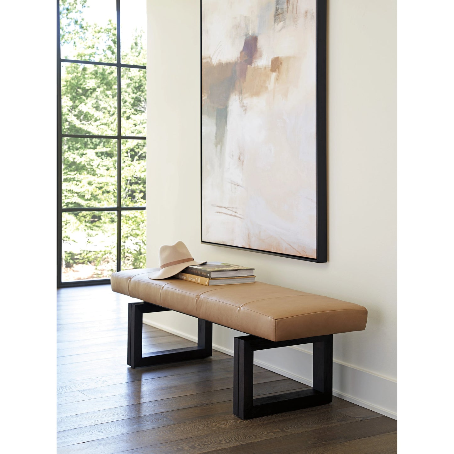 002 SI-2013263 | Lifestyle | Luxor Leather Bench by Lexington in leather. Made from unique in a modern style.