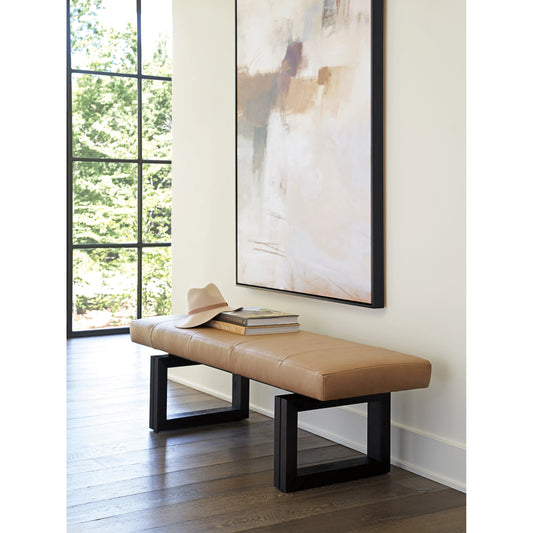 Luxor Leather Bench by Lexington in leather. Made from unique in a modern style.