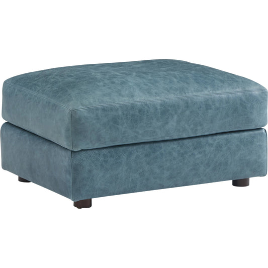 001 SI-2371358 | Primary Silo | Granville Leather Ottoman by Tommy Bahama Home in leather. Made from unique in a traditional style.
