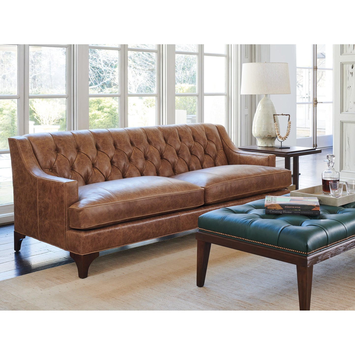 003 SI-1823466 | Lifestyle | Sonoma Leather Sofa by Lexington in palm coast. Made from unique in a traditional style.