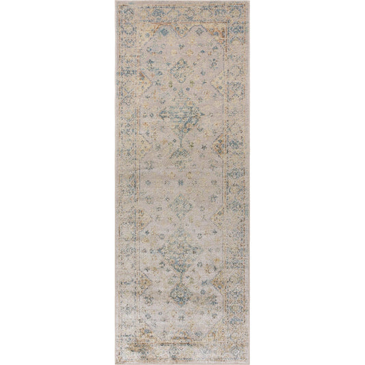 Lillian Rug - 532409 by Livabliss in light brown, dark green, brown, dark blue, dark brown. Made from polyester in a unique style.