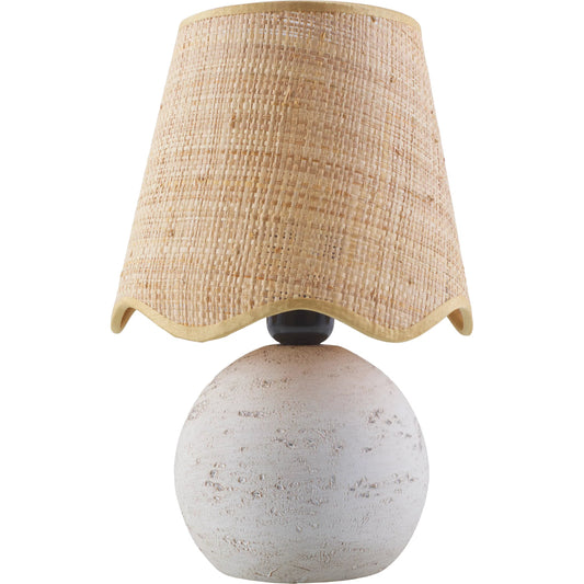 Lomba Accent Table Lamp 556548 by Livabliss in painted. Made from resin, linen, plastic in a rustic style.