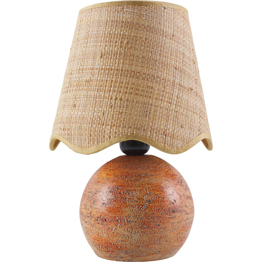 Lomba Accent Table Lamp 556548 by Livabliss in painted. Made from resin, linen, plastic in a rustic style.