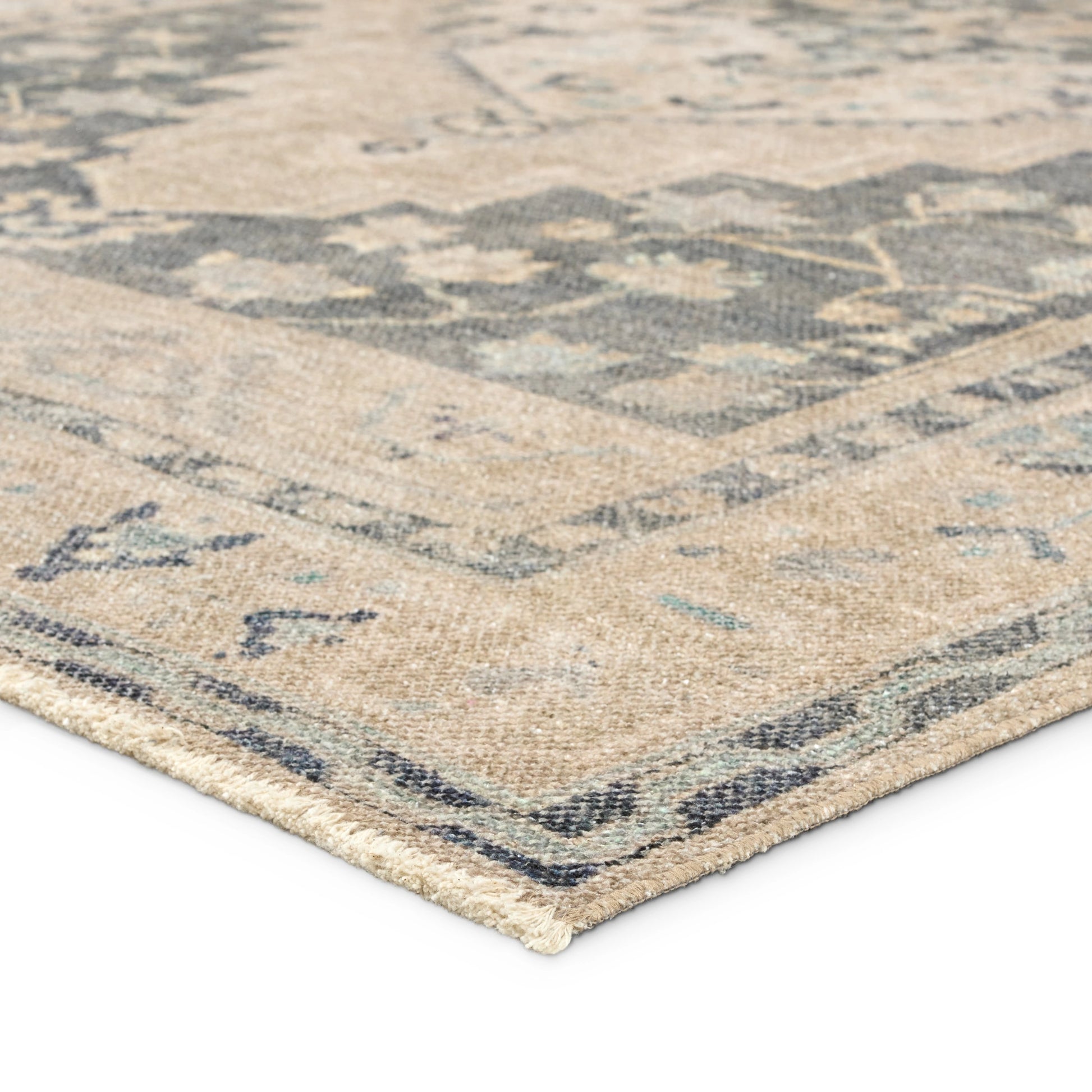 Lumal LML02 Rug by Jaipur Living in navy, light green. Made from 100% polyester in a unique style.