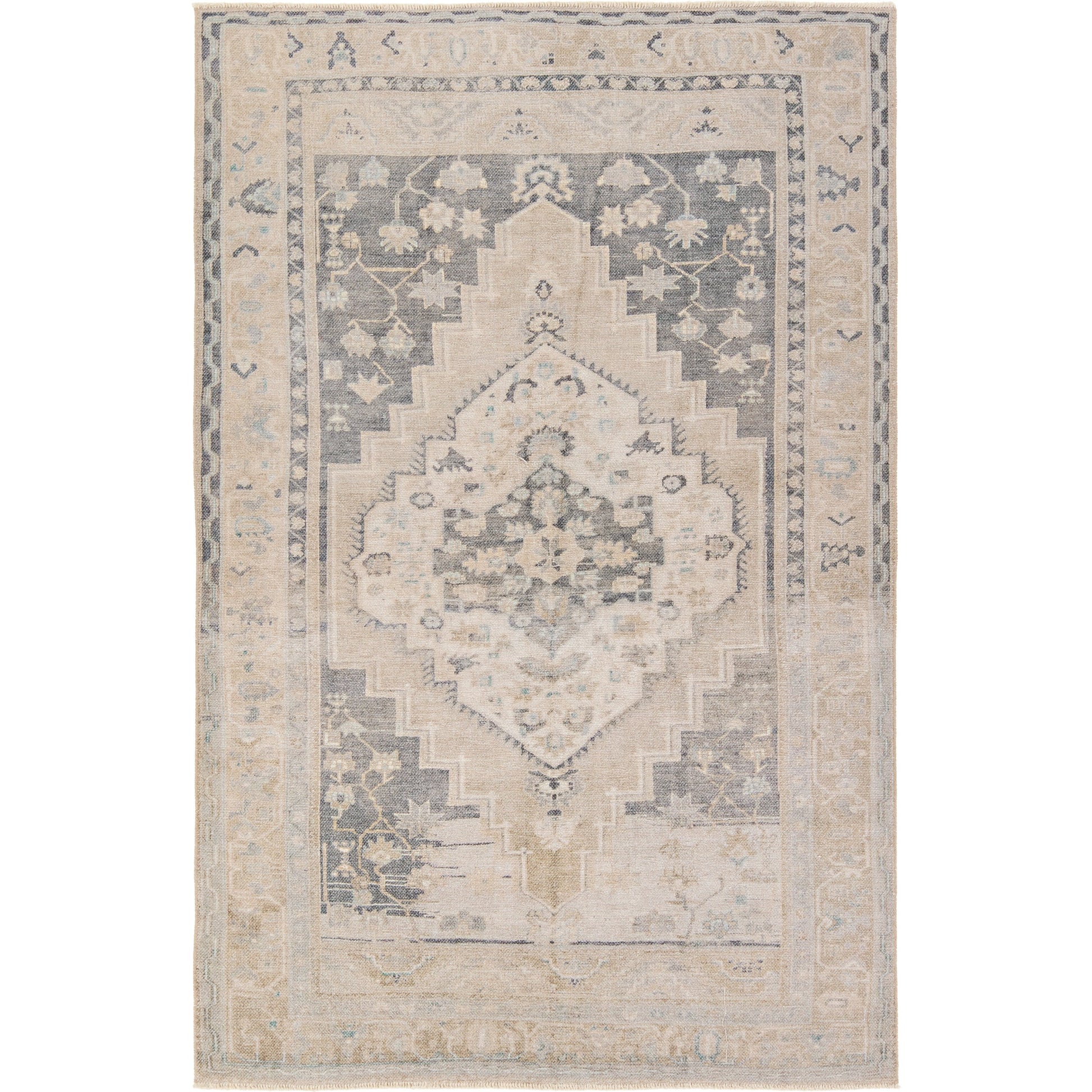 Lumal LML02 Rug by Jaipur Living in navy, light green. Made from 100% polyester in a unique style.