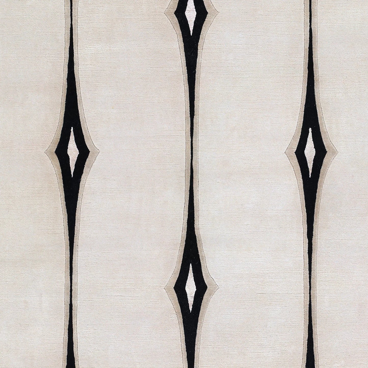 001 18114-9684,18114-9687 | Closeup | Luminous LMN-3002 Rug by Surya in light beige, black, beige, taupe, light gray, white. Made from 100% new zealand wool in a unique style.