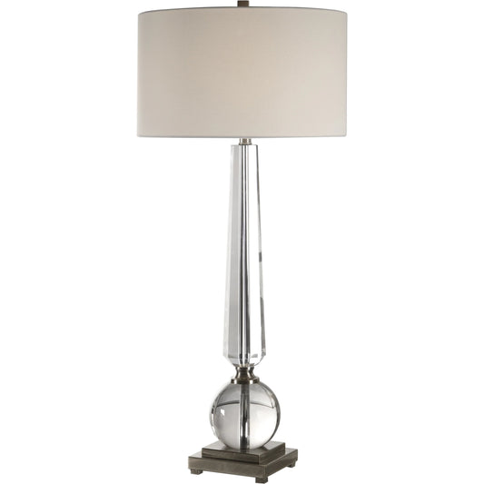 Crista Crystal Lamp by Uttermost. Made from steel, crystal in a modern style.