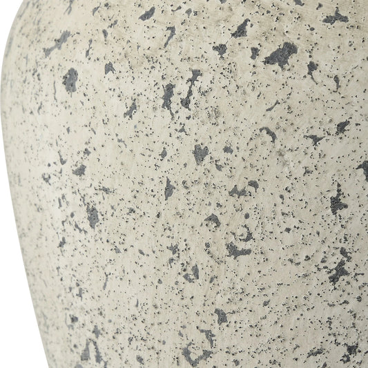 Rupture Table Lamp by Uttermost in nickel. Made from steel, ceramic, fabric in a modern style.