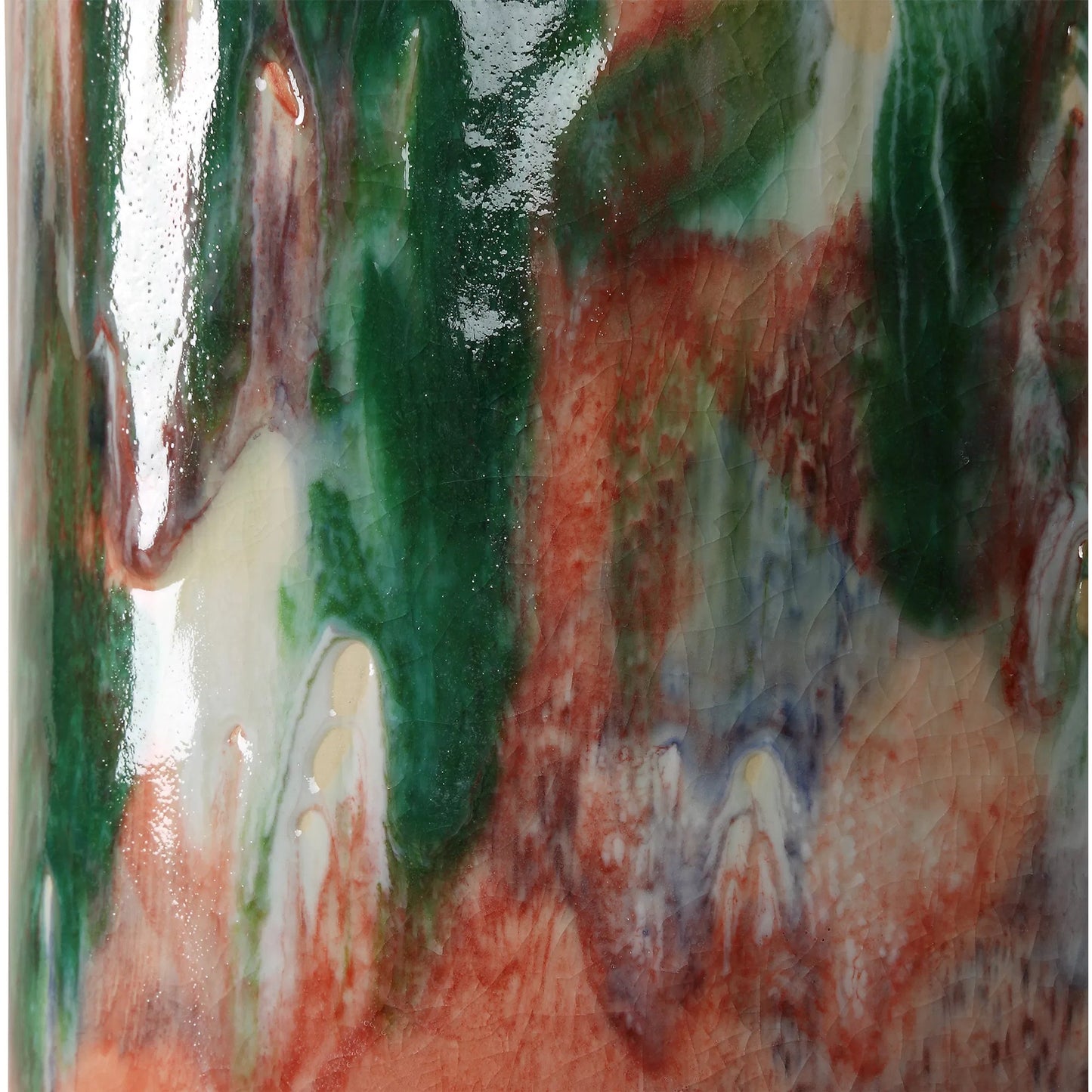 006 SI-2262432 | Lifestyle | Verdant Multi-Colored Table Lamp by Uttermost in brass. Made from ceramic, crystal, iron, fabric in a eclectic & global style.