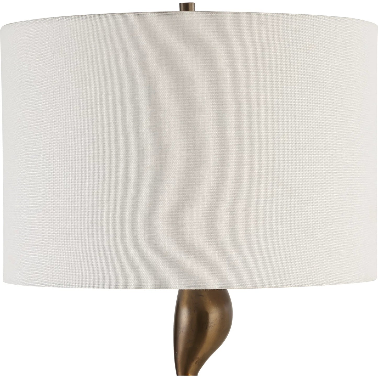 004 SI-2295260 | Unknown | Remolino Table Lamp by Uttermost in bronze. Made from marble, iron, fabric in a unique style.