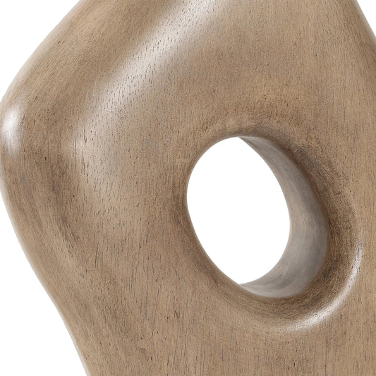 Almyra Floor Lamp by Uttermost in brass. Made from rubber wood, steel, fabric in a modern style.