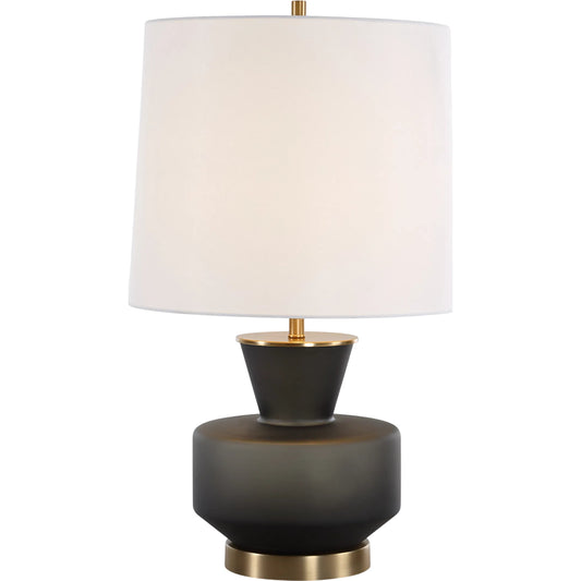 Trentino Table Lamp by Uttermost. Made from metal, glass, linen in a modern style.