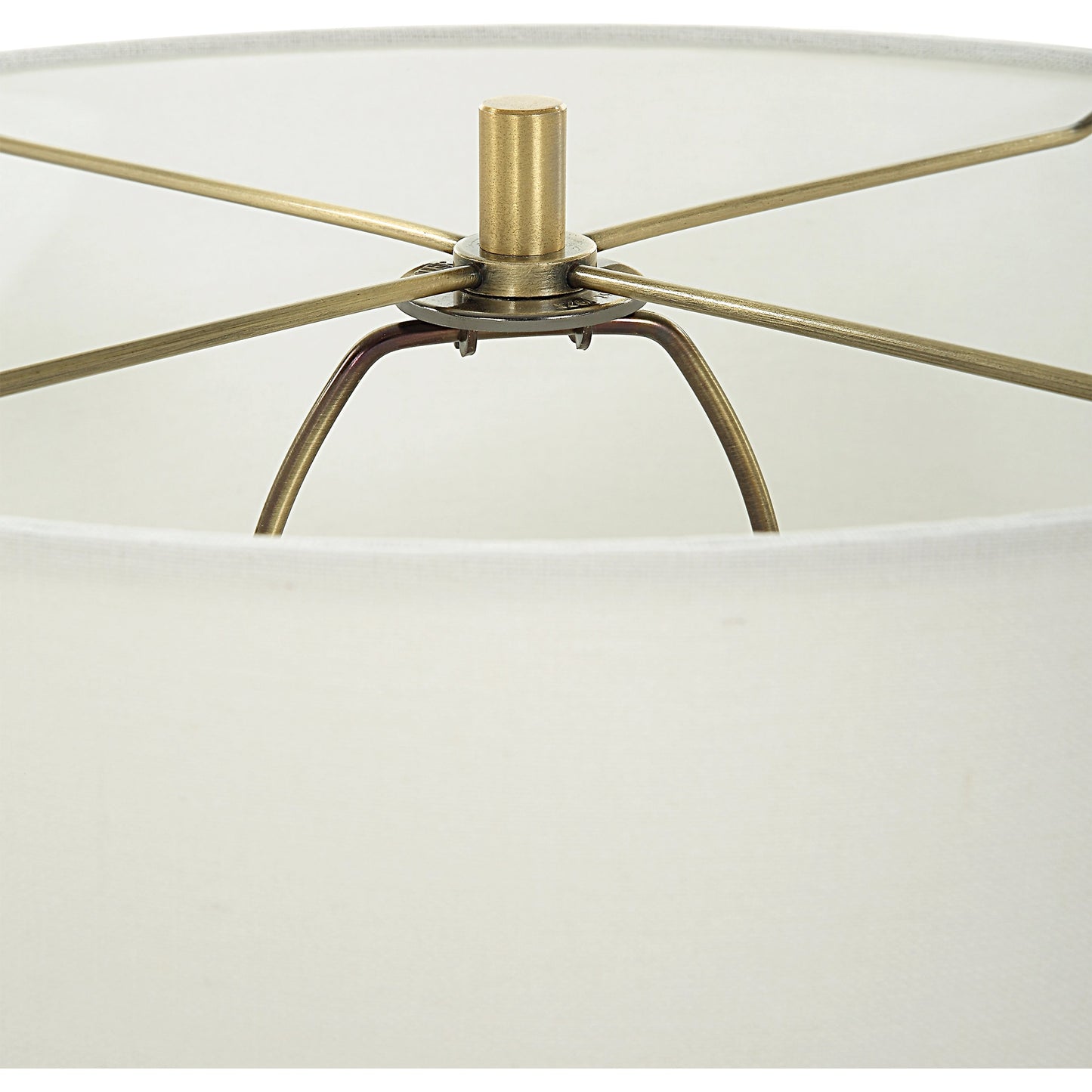 005 SI-2108119 | Additional Silo | Crystal Column Table Lamp by Uttermost in brass. Made from crystal, iron, fabric in a modern style.