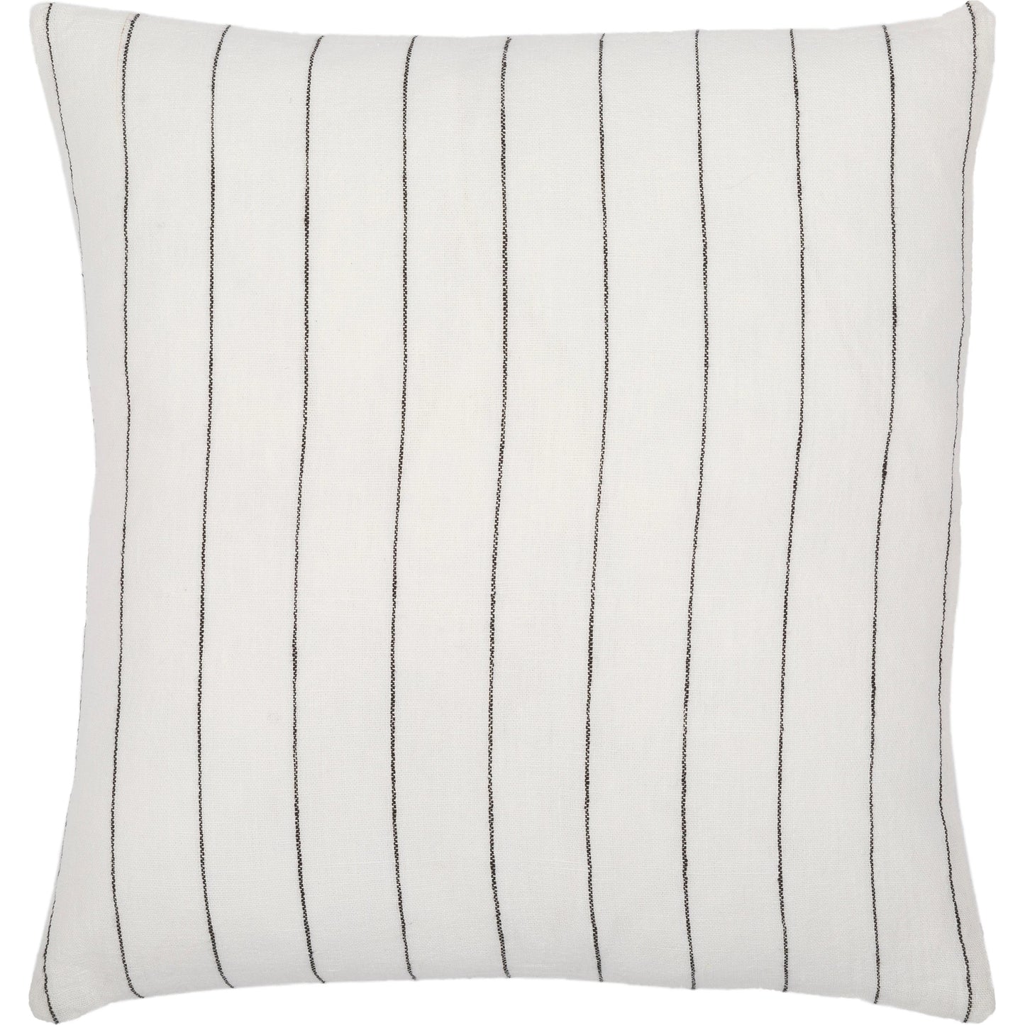 001 SI-1885225,SI-1885226 | Additional Silo | Linen Stripe Buttoned Pillow - 32436 by Surya in white, black. Made from 100% linen in a cottage & farmhouse style.
