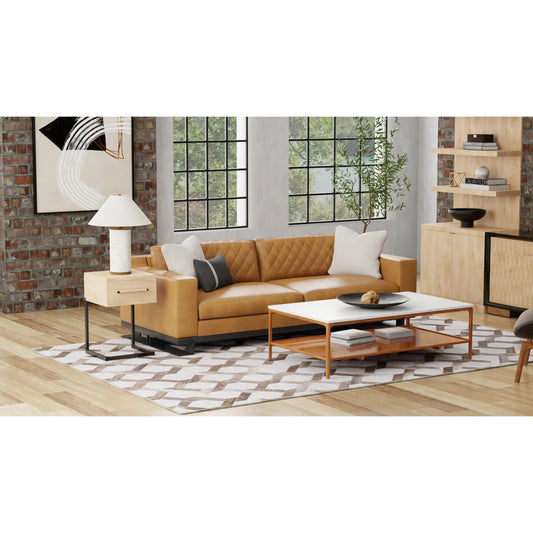 Fannin Transitional Geometric Rug - 0752F by Feizy in gray, taupe, silver. Made from viscose, leather in a unique style.