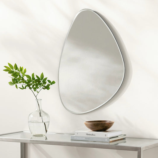 Lorelin - 32280 by Surya in silver, frost, pearl. Made from frame: mirror, frame (substrate): manufactured wood in a modern style.