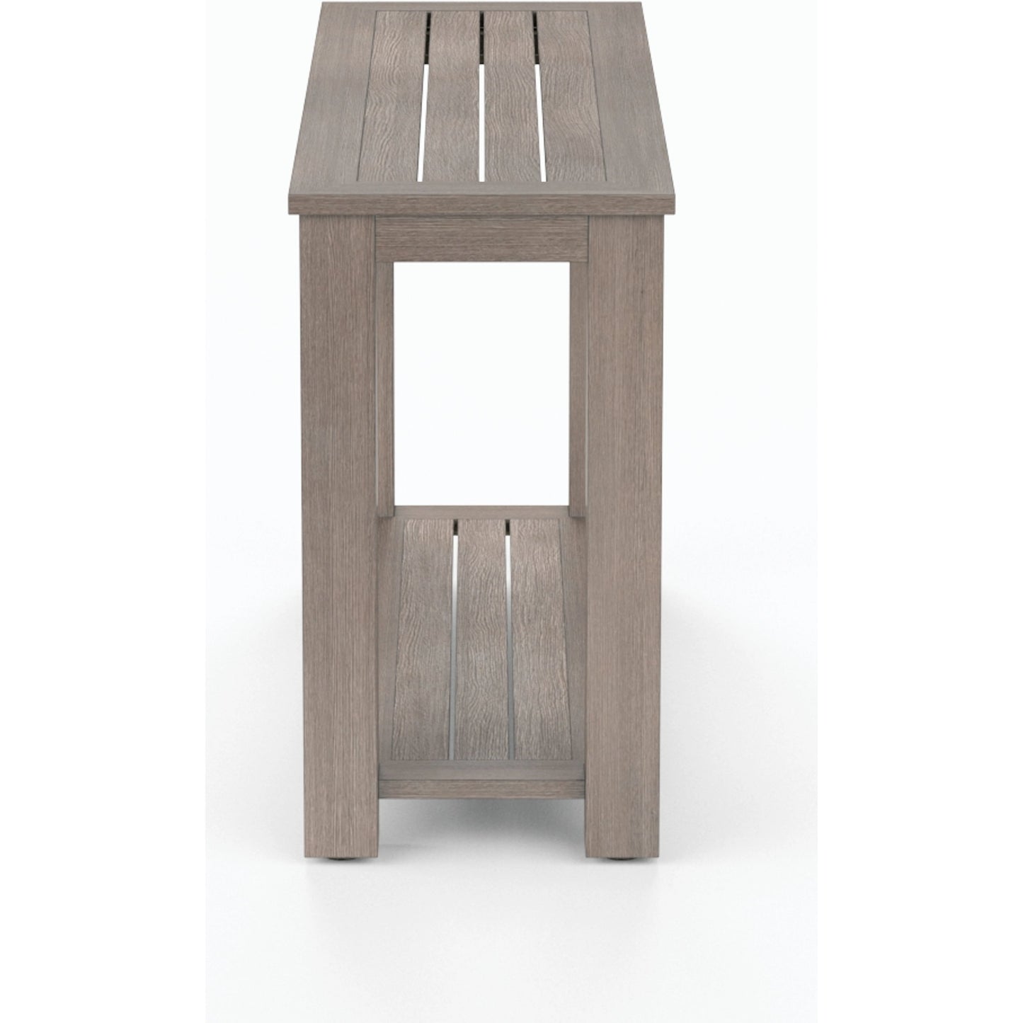 003 SI-2166965 | Additional Silo | Laguna Outdoor Sofa Table by Sunset West in driftwood. Made from aluminum in a modern style.