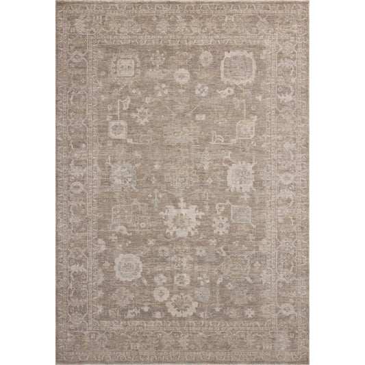 Louisa LOI-03 Rug by Chris Loves Julia x Loloi in taupe, ivory. Made from 100% po