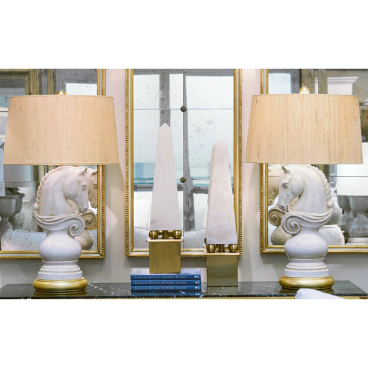 Cavalier Right Couture Lamp by Bradburn Home. Made from ceramic in a eclectic & global style.