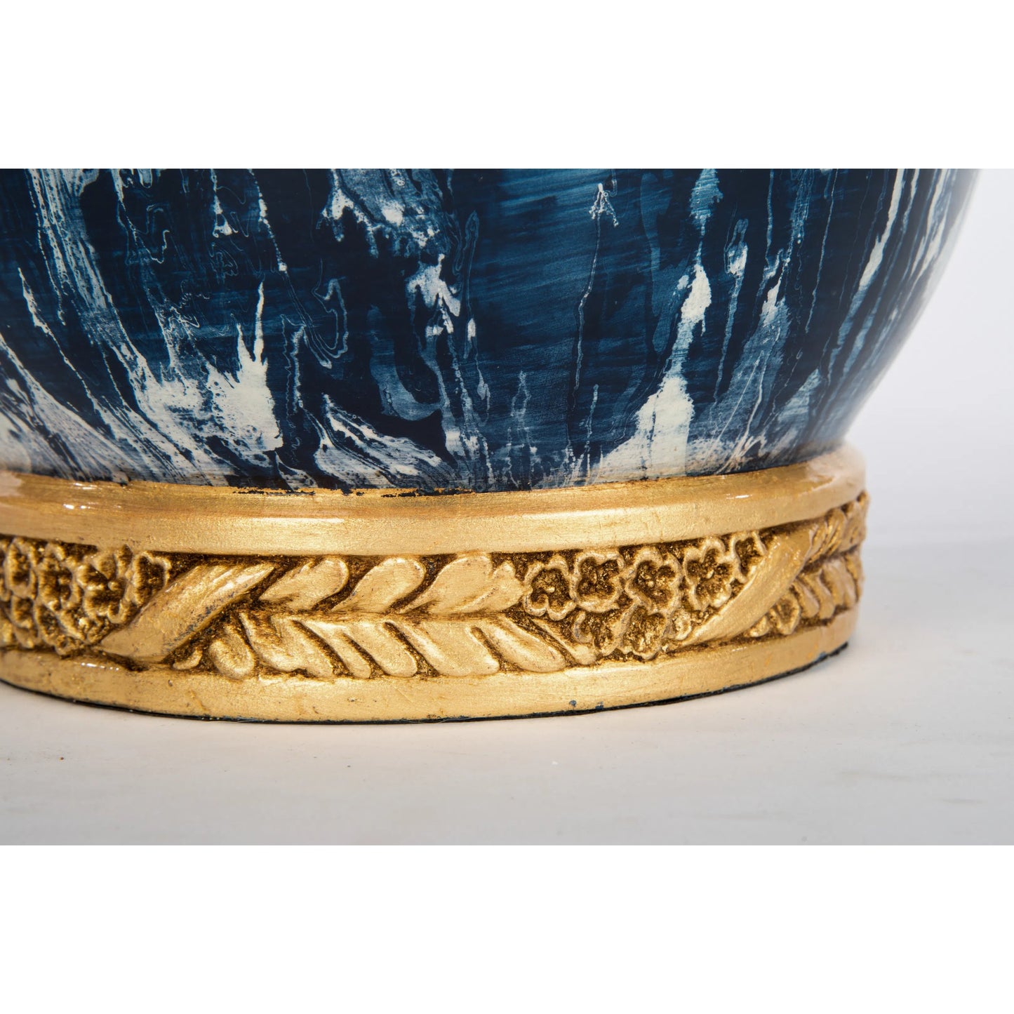 002 SI-2334297 | Additional Silo | Wyndham Marble Lamp by Bradburn Home. Made from ceramic in a unique style.