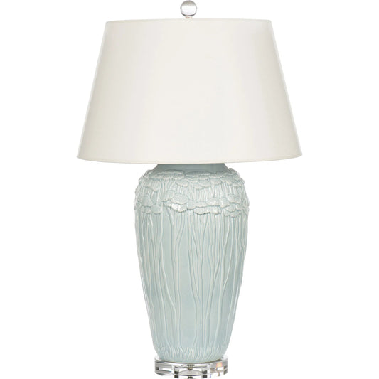 Summer Clouds Lamp by Bradburn Home. Made from ceramic in a traditional style.